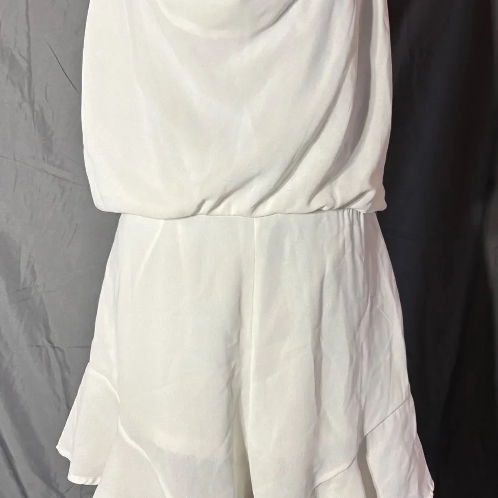 L New She + Sky Spaghetti Strap Cowl Neck Romper NWT Size Large